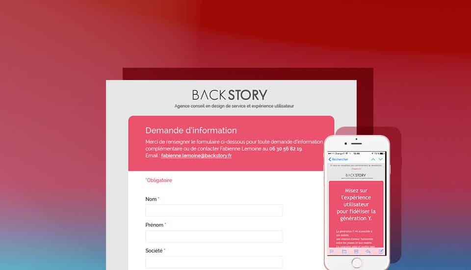 Newsletter pour BackStory