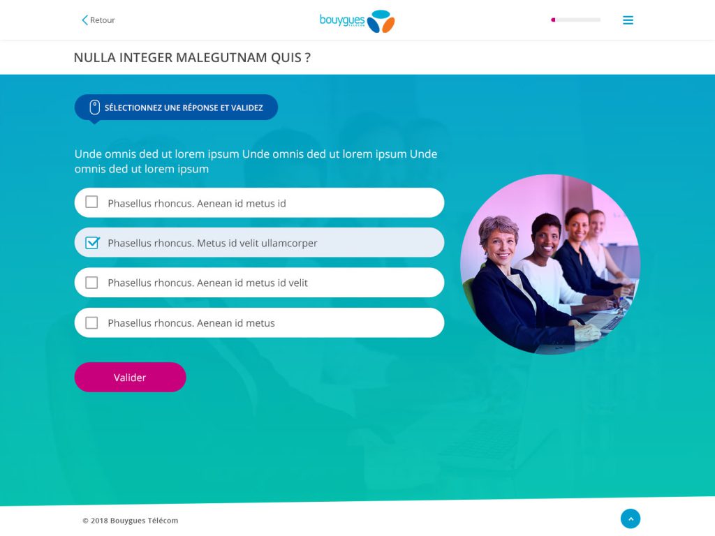 webdesign elearning quiz step 3